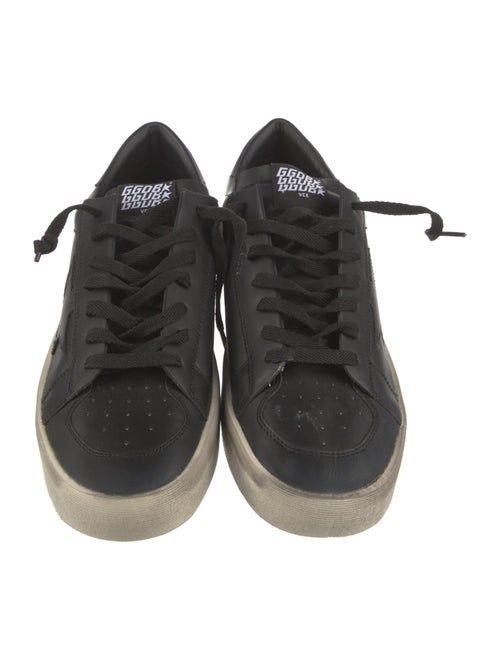 Golden Goose Leather Colorblock Pattern Sneakers