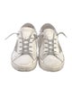 Golden Goose Leather Printed Sneakers