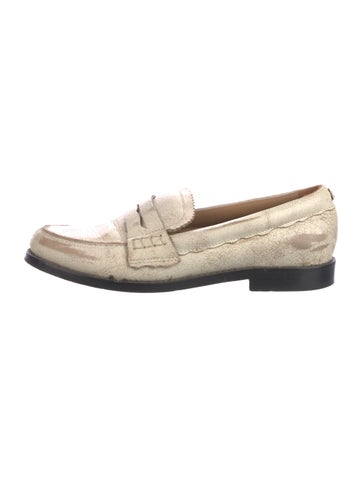 Golden Goose Flats Leather Distressed Accents Loafers IT 37 | 7