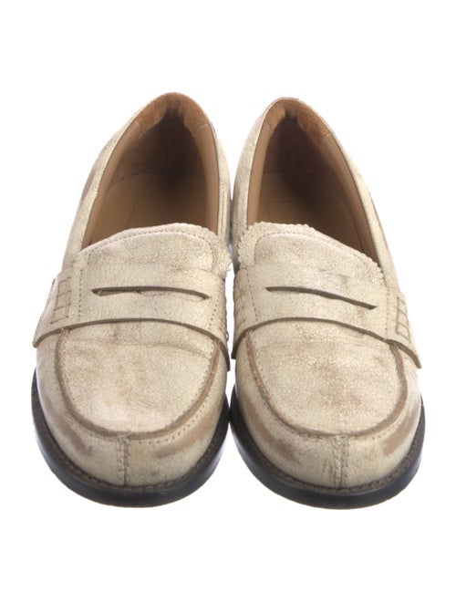 Golden Goose Leather Distressed Accents Loafers
