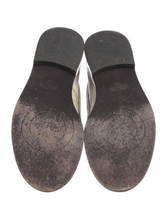 Golden Goose Leather Distressed Accents Loafers