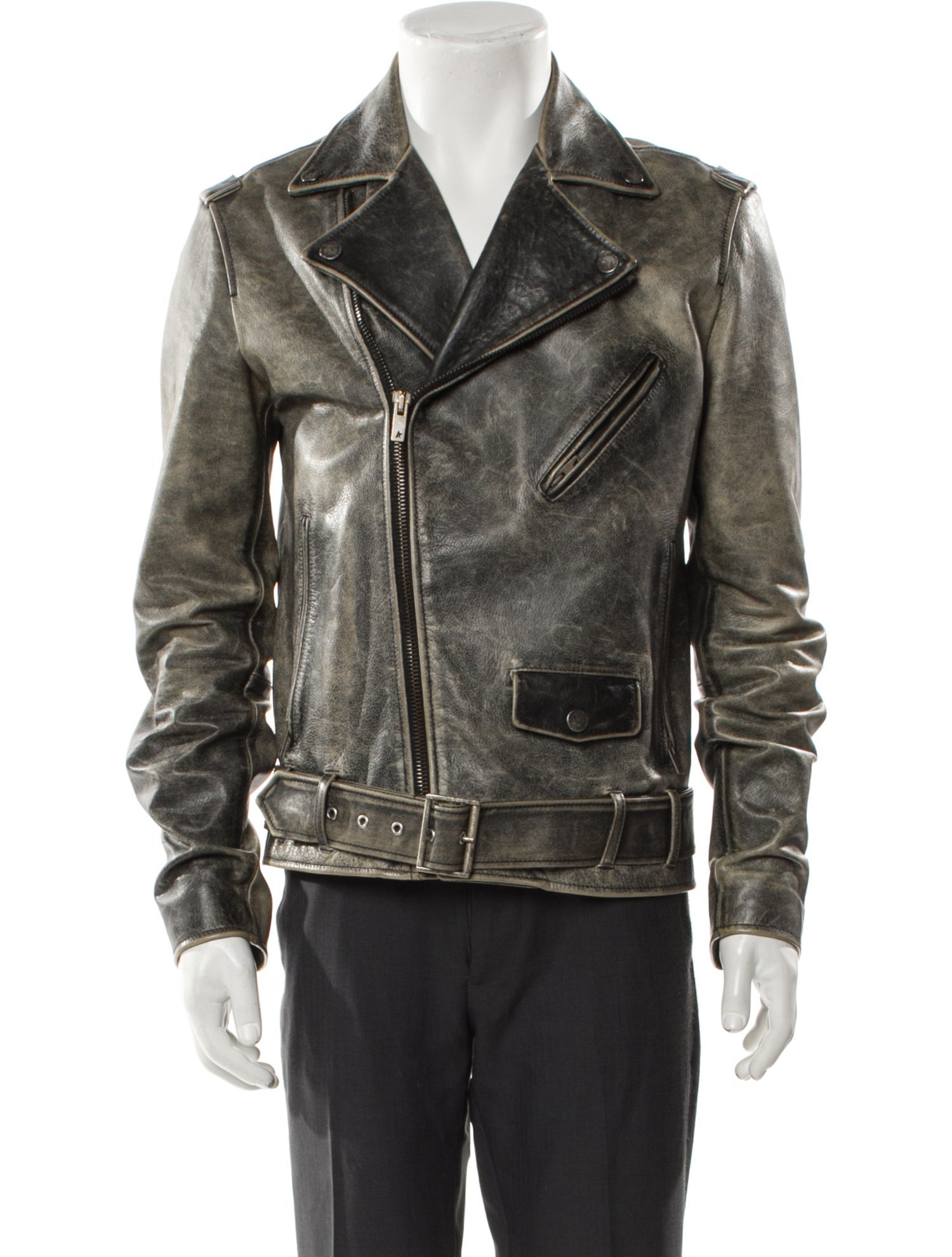 Golden Goose Leather Moto Jacket