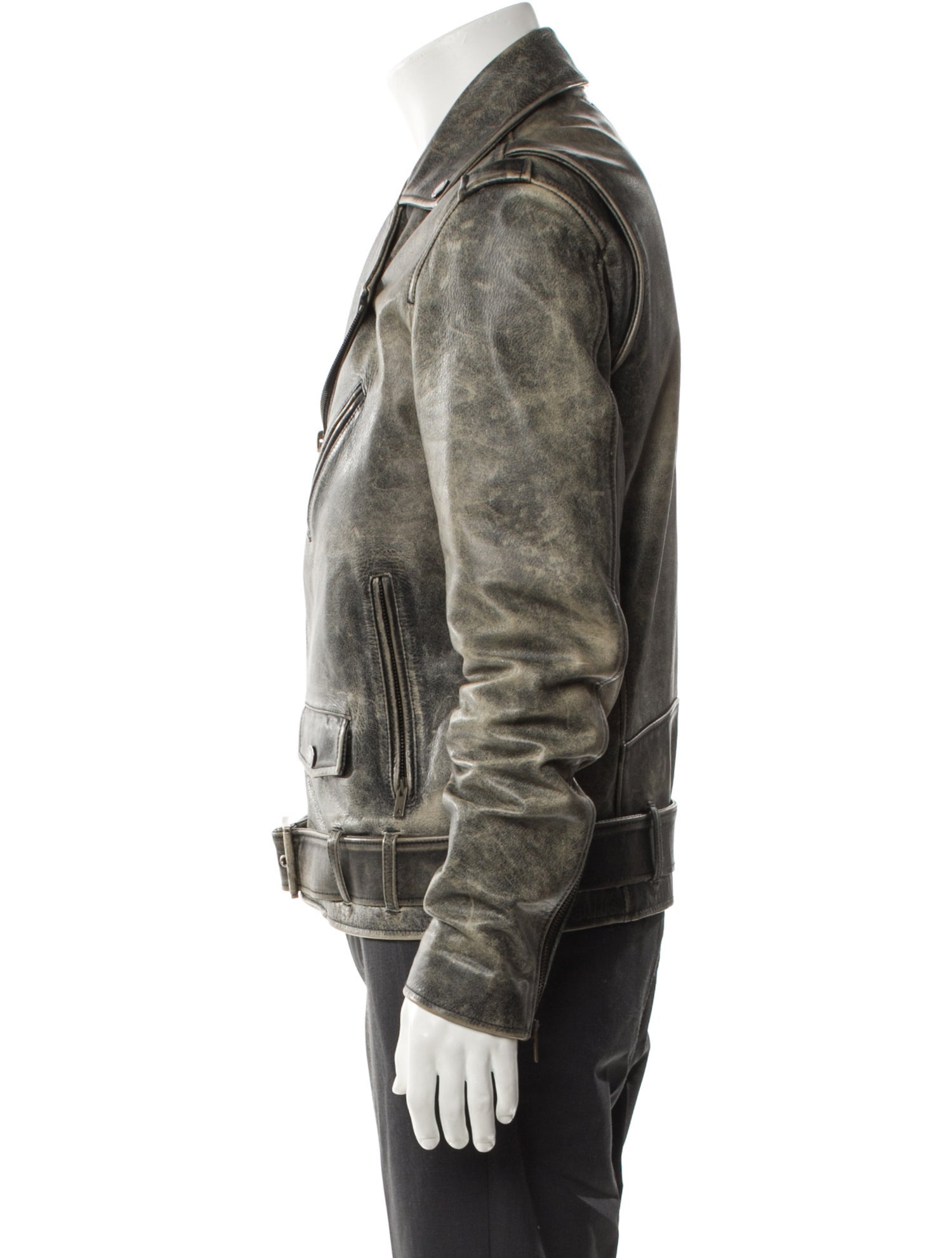 Golden Goose Leather Moto Jacket