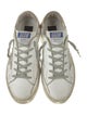 Golden Goose Leather Printed Sneakers