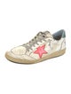 Golden Goose Leather Printed Sneakers