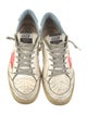 Golden Goose Leather Printed Sneakers