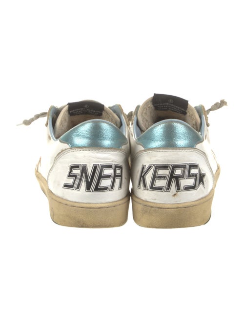 Golden Goose Leather Printed Sneakers