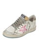 Golden Goose Leather Glitter Accents Sneakers