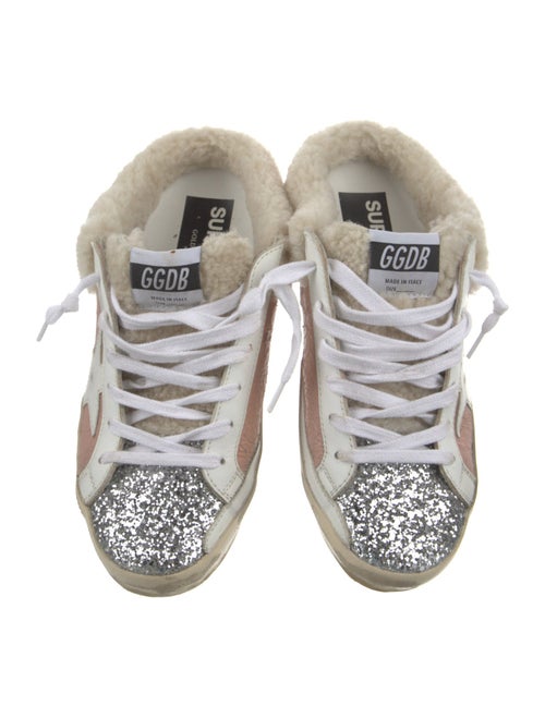 Golden Goose Leather Printed Sneakers