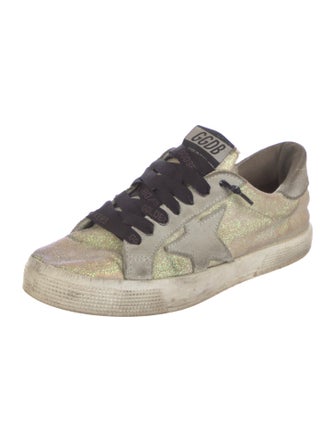 Golden Goose Glitter Printed Sneakers