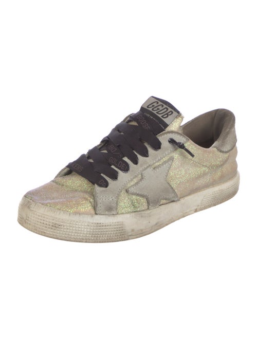 Golden Goose Glitter Printed Sneakers