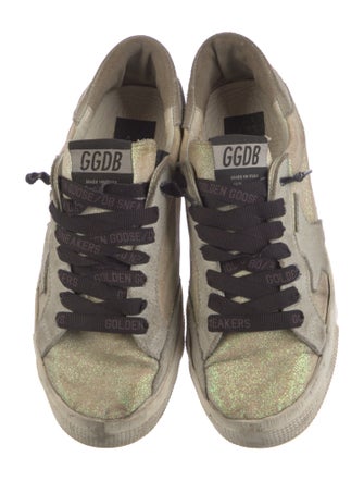 Golden Goose Glitter Printed Sneakers