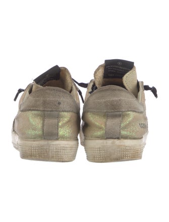 Golden Goose Glitter Printed Sneakers