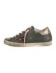 Golden Goose Leather Printed Sneakers