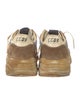 Golden Goose Suede Colorblock Pattern Athletic Sneakers
