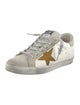 Golden Goose Leather Printed Sneakers