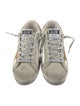 Golden Goose Leather Printed Sneakers