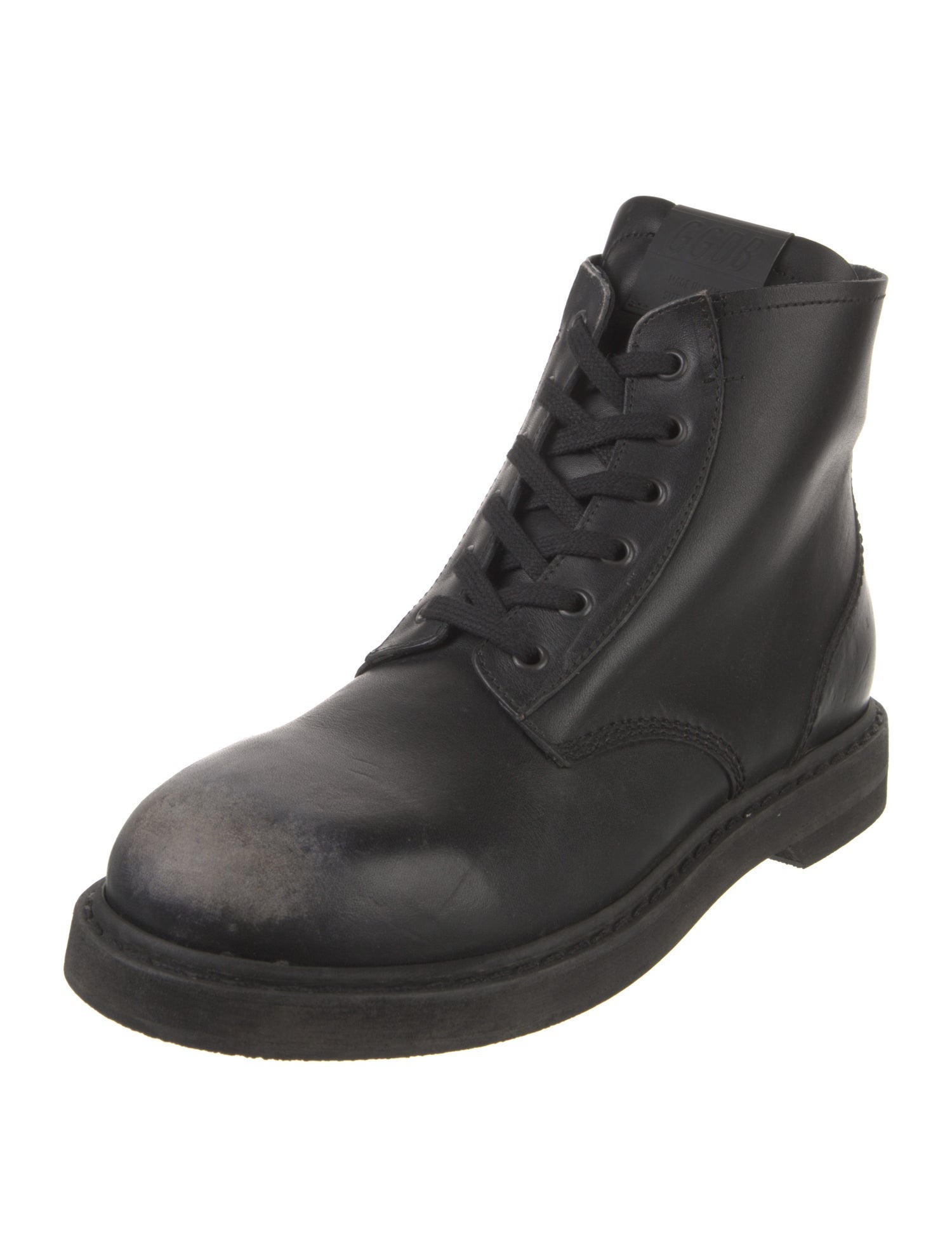 Golden Goose Leather Combat Boots