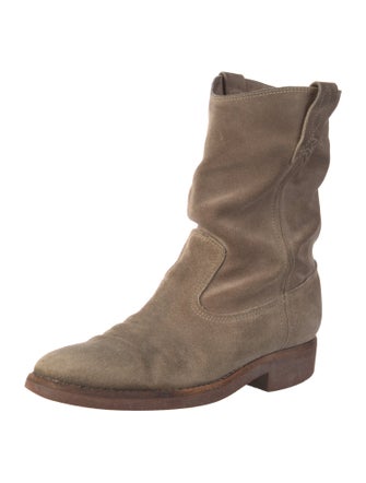 Golden Goose Suede Western Boots