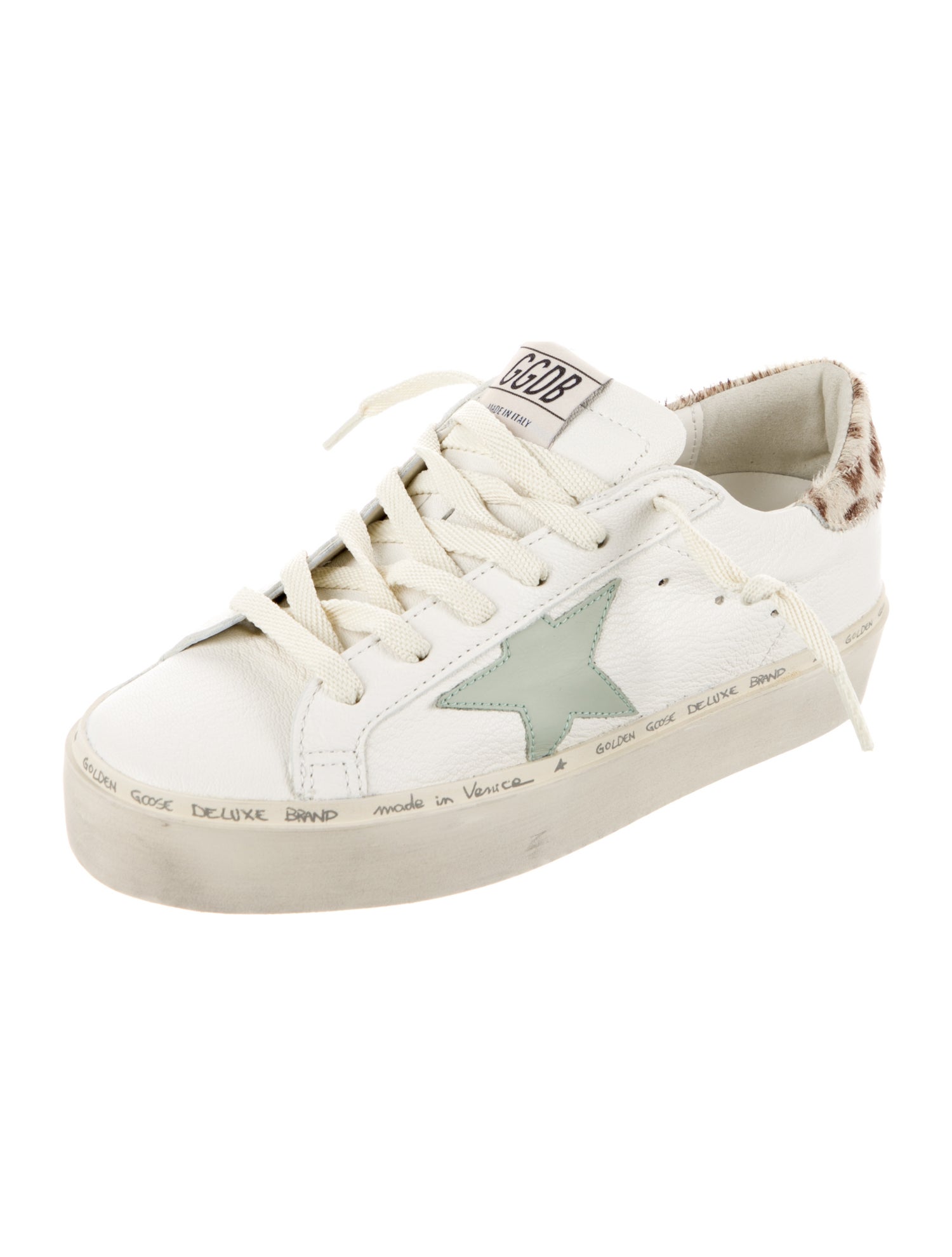 Golden Goose Leather Distressed Accents Sneakers