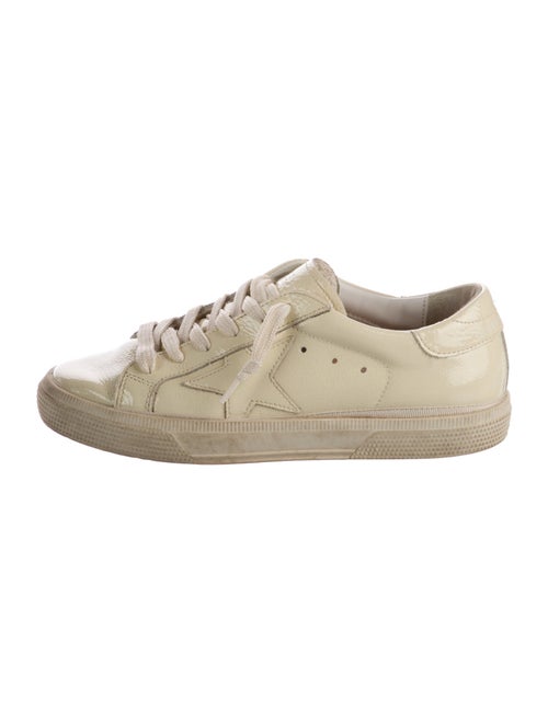 Golden Goose Leather Printed Sneakers