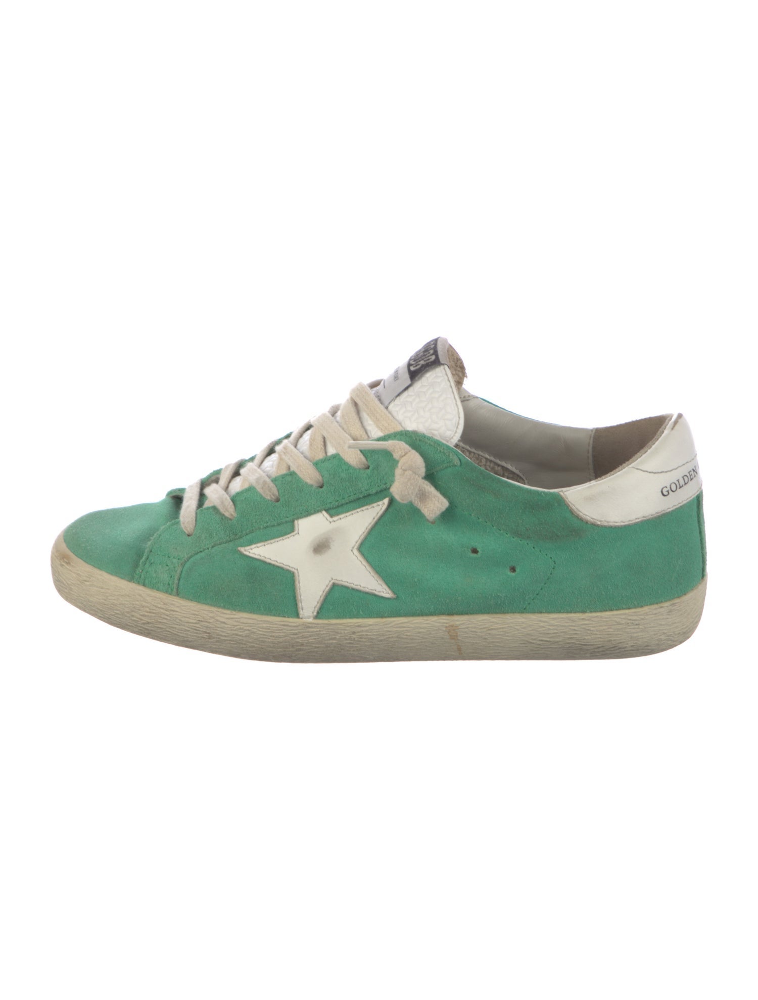 Golden Goose Suede Distressed Accents Sneakers