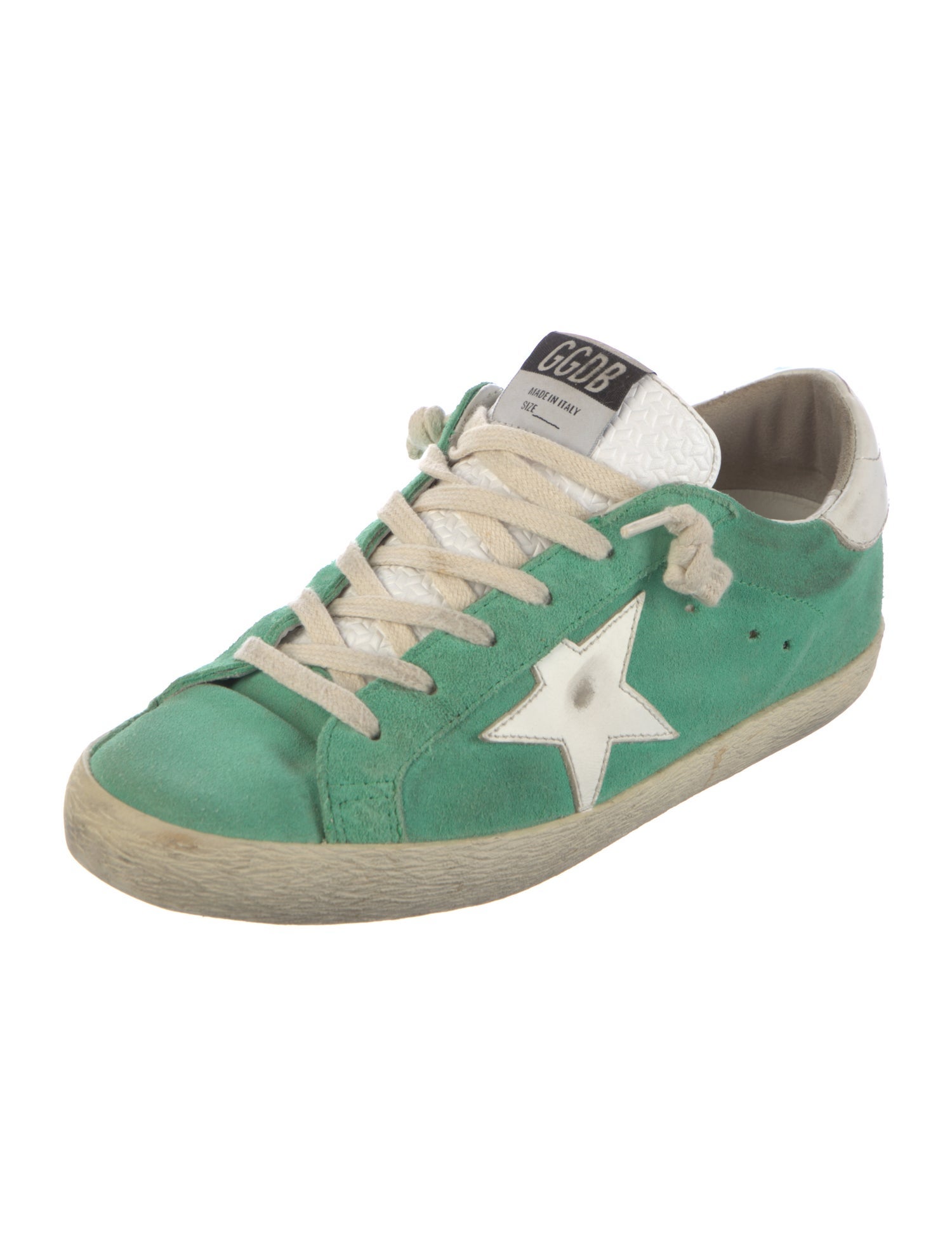 Golden Goose Suede Distressed Accents Sneakers