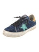 Golden Goose Velvet Printed Sneakers