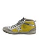 Golden Goose Leather Colorblock Pattern Sneakers