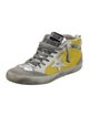 Golden Goose Leather Colorblock Pattern Sneakers