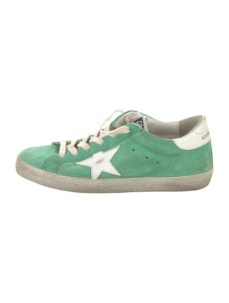 Golden Goose Suede Distressed Accents Sneakers