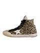 Golden Goose Canvas Animal Print Sneakers