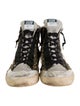Golden Goose Canvas Animal Print Sneakers