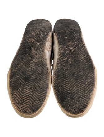 Golden Goose Canvas Animal Print Sneakers