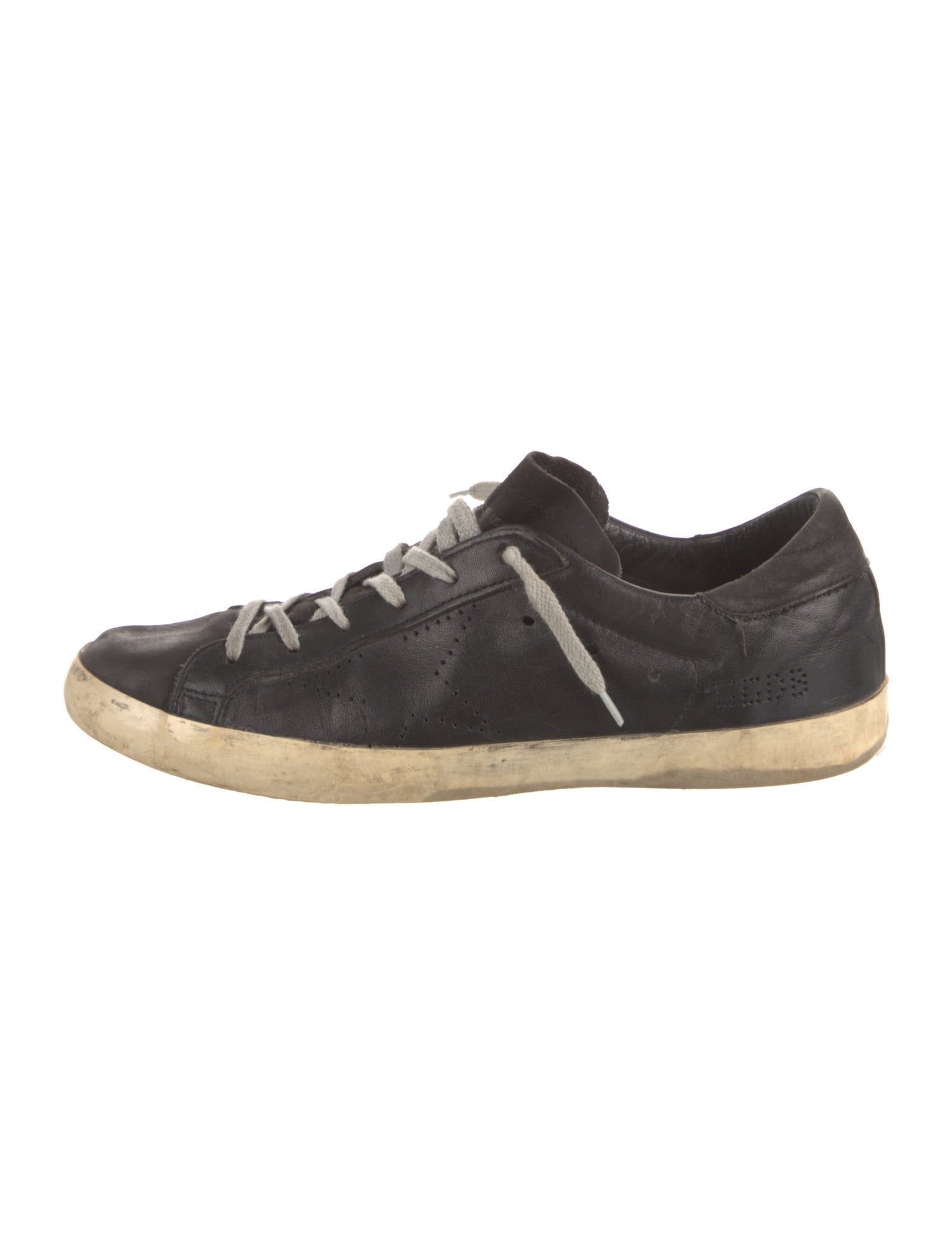 Golden Goose Leather Distressed Accents Sneakers