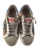 Golden Goose Ponyhair Animal Print Sneakers