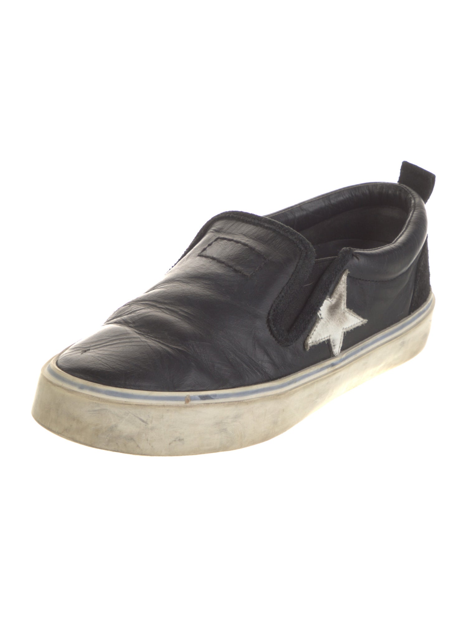 Golden Goose Leather Printed Sneakers