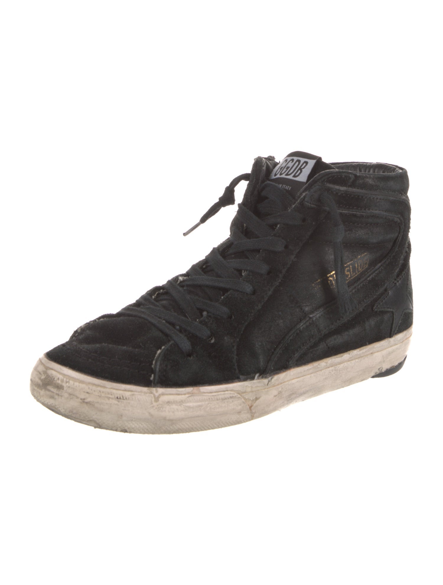 Golden Goose Suede Distressed Accents Sneakers