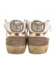 Golden Goose Leather Colorblock Pattern Sneakers