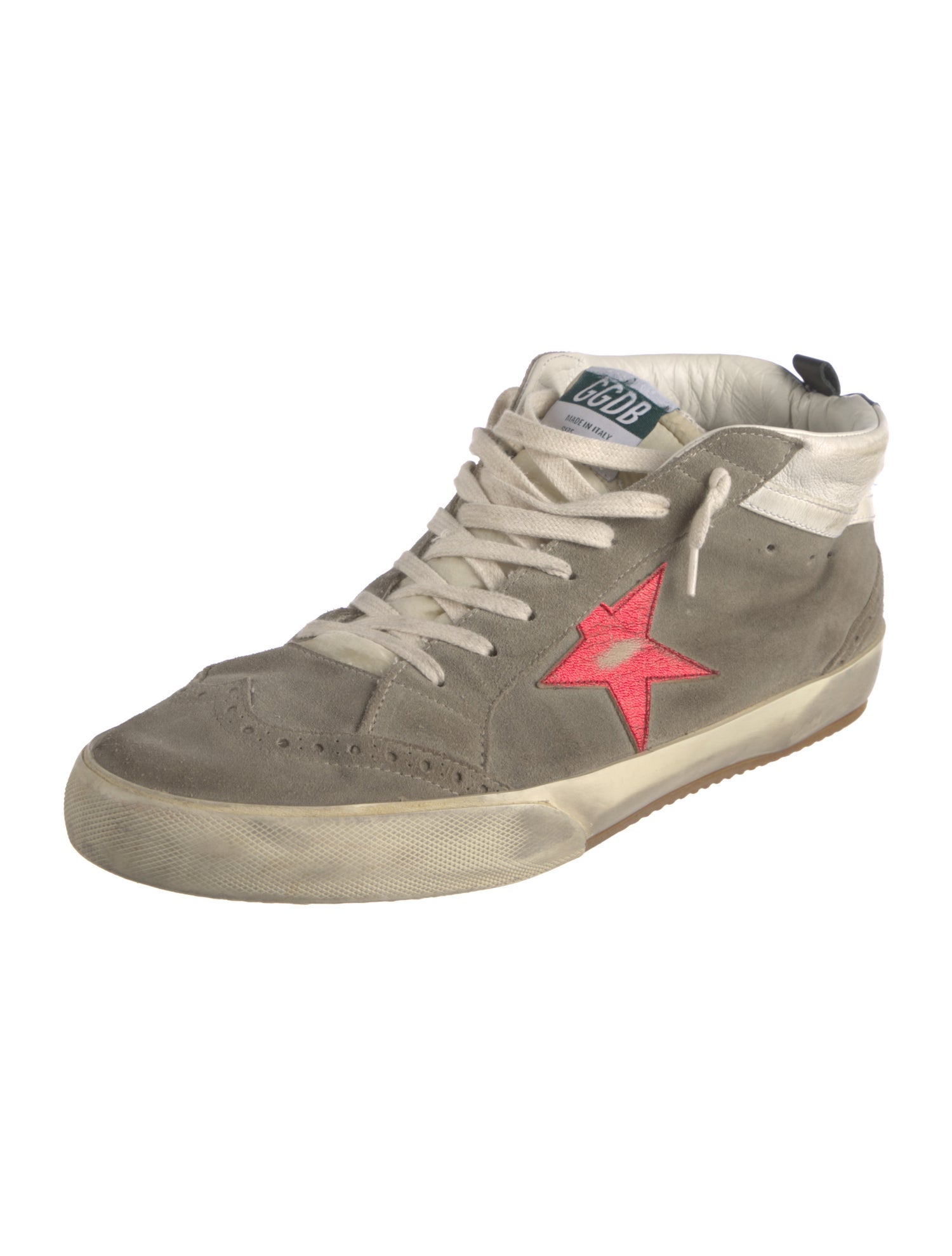 Golden Goose Leather Distressed Accents Sneakers