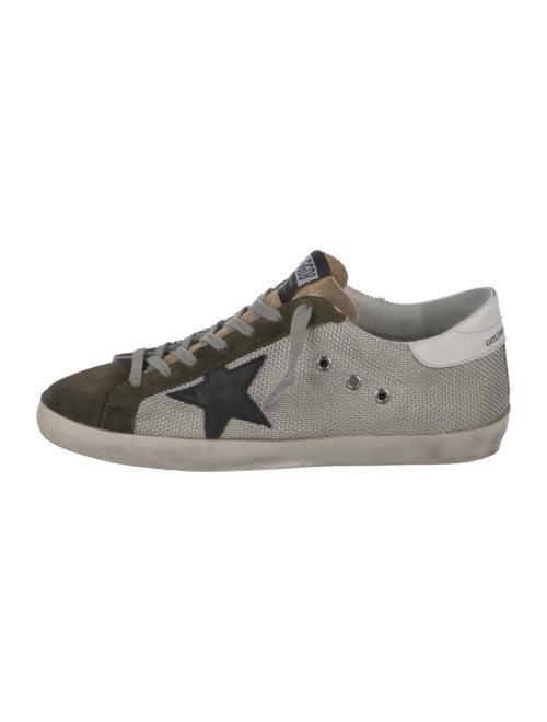 Golden Goose Canvas Colorblock Pattern Sneakers