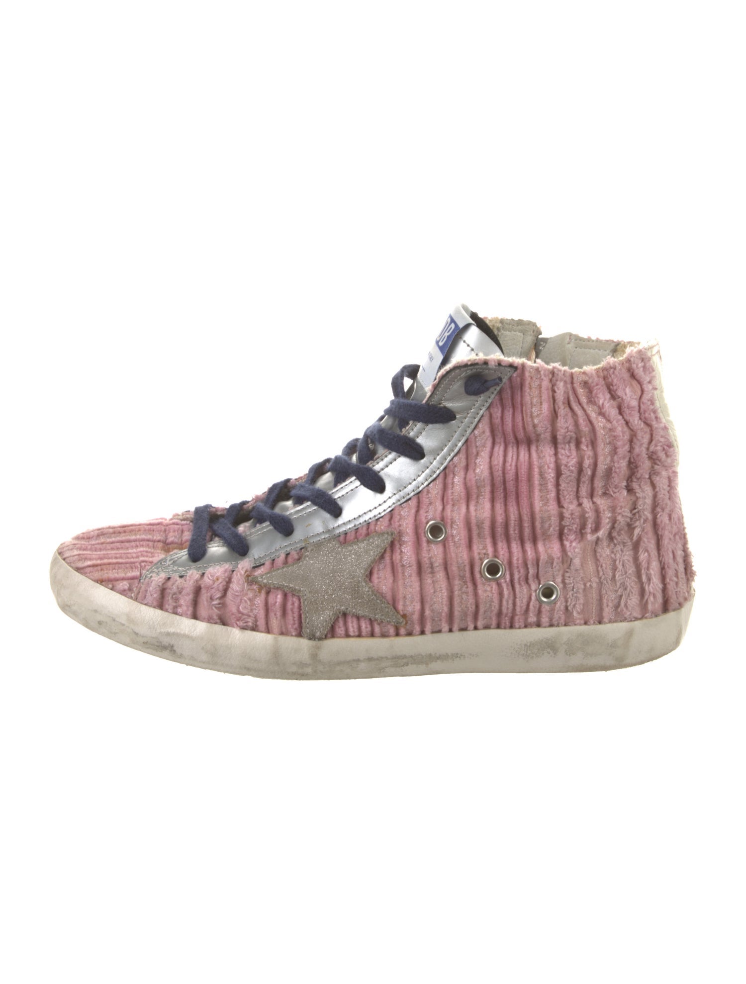 Golden Goose Velvet Printed Sneakers