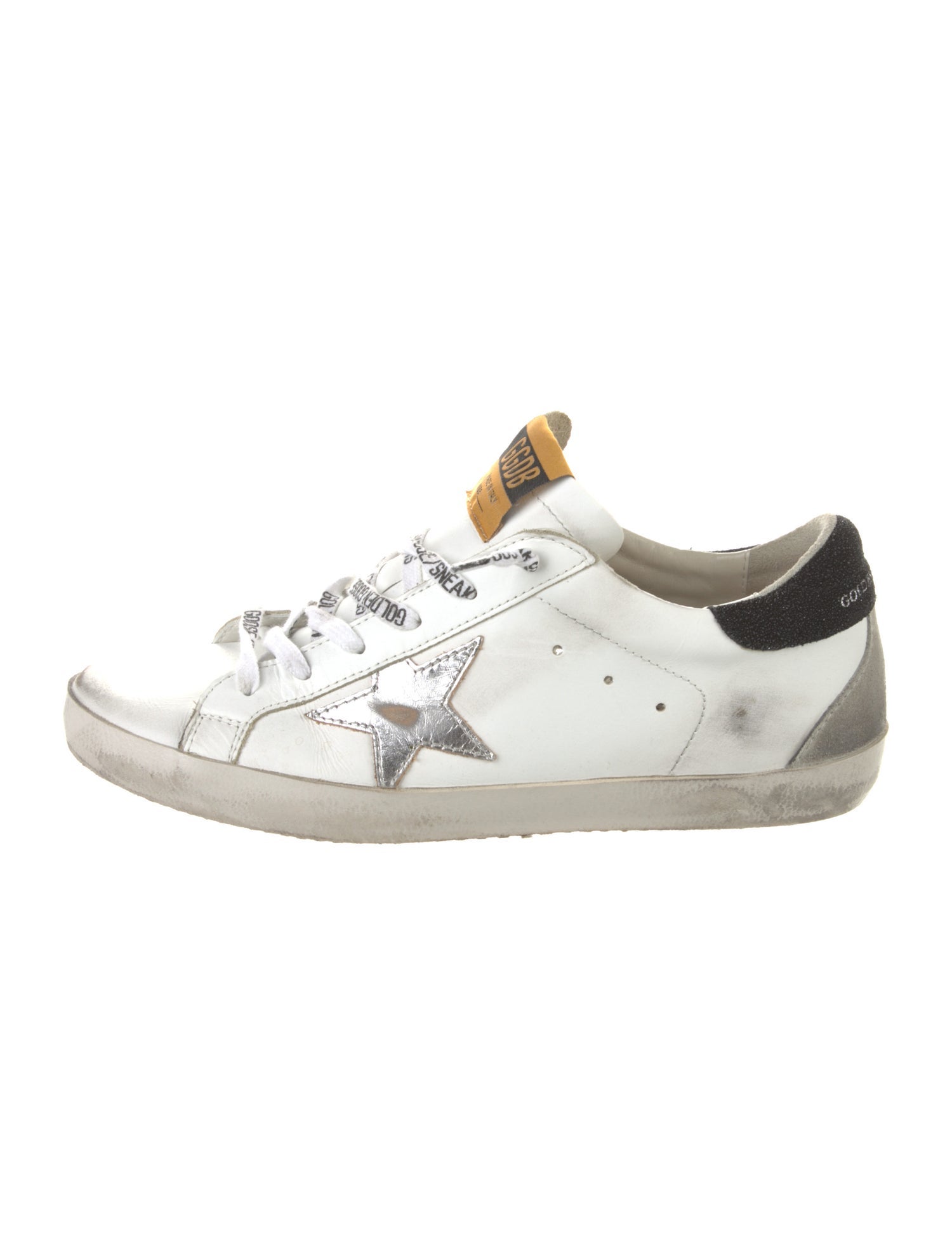 Golden Goose Leather Distressed Accents Sneakers