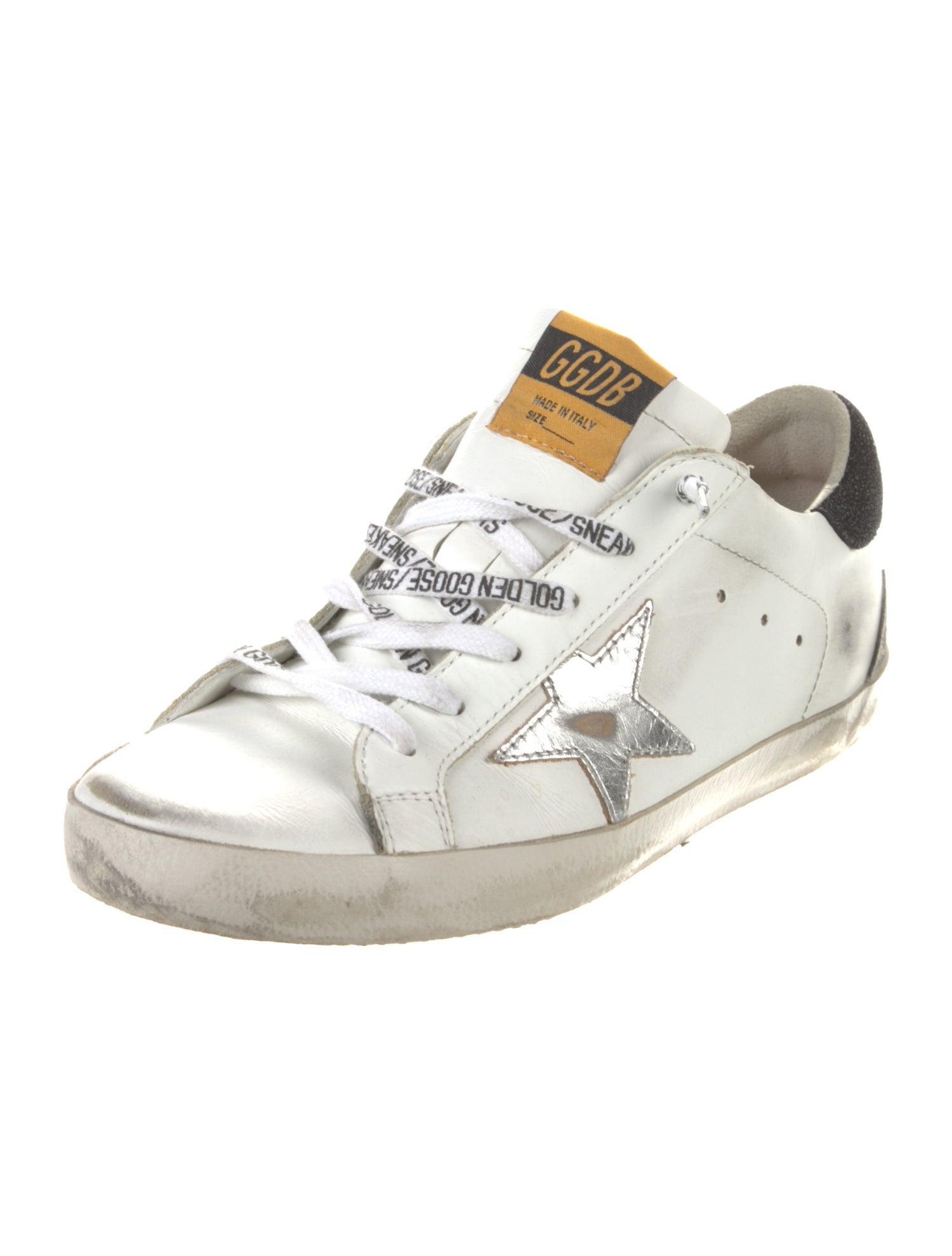 Golden Goose Leather Distressed Accents Sneakers