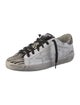Golden Goose Leather Animal Print Sneakers