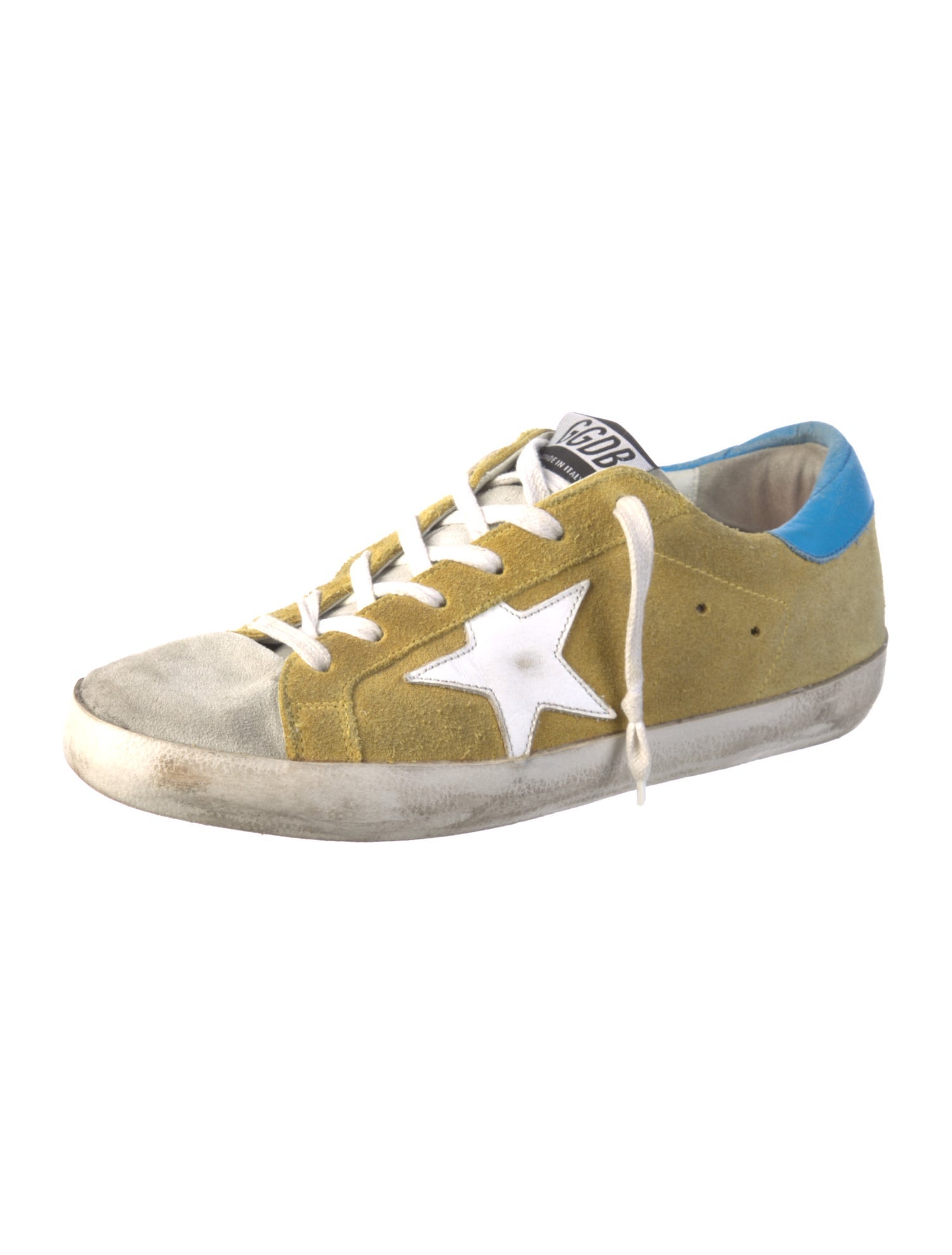 Golden Goose Suede Distressed Accents Sneakers