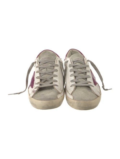 Golden Goose Leather Printed Sneakers