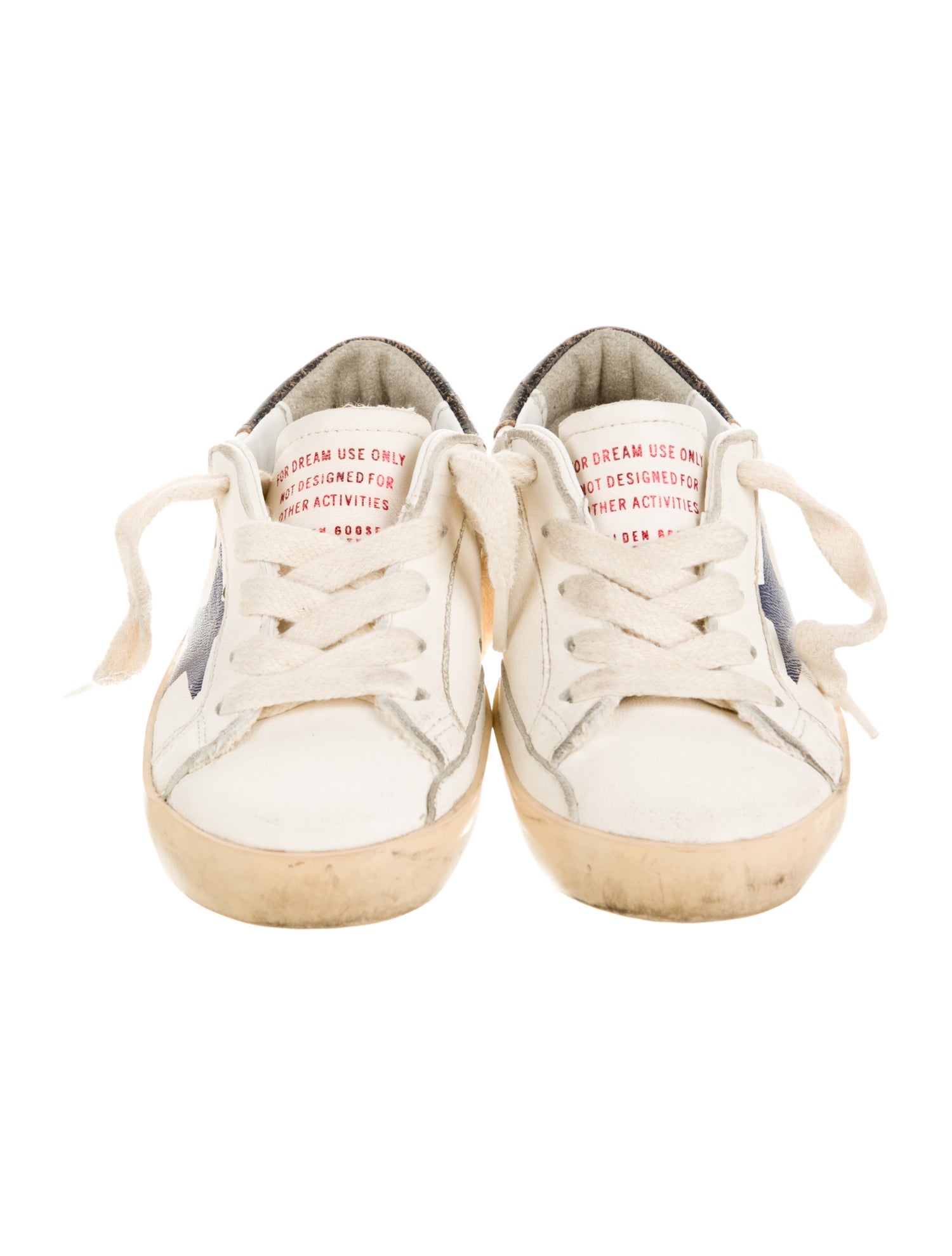 Golden Goose Kids' Old School Leather Low-Top Sneakers w/ Tags