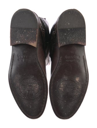 Golden Goose Leather Braided Accents Riding Boots