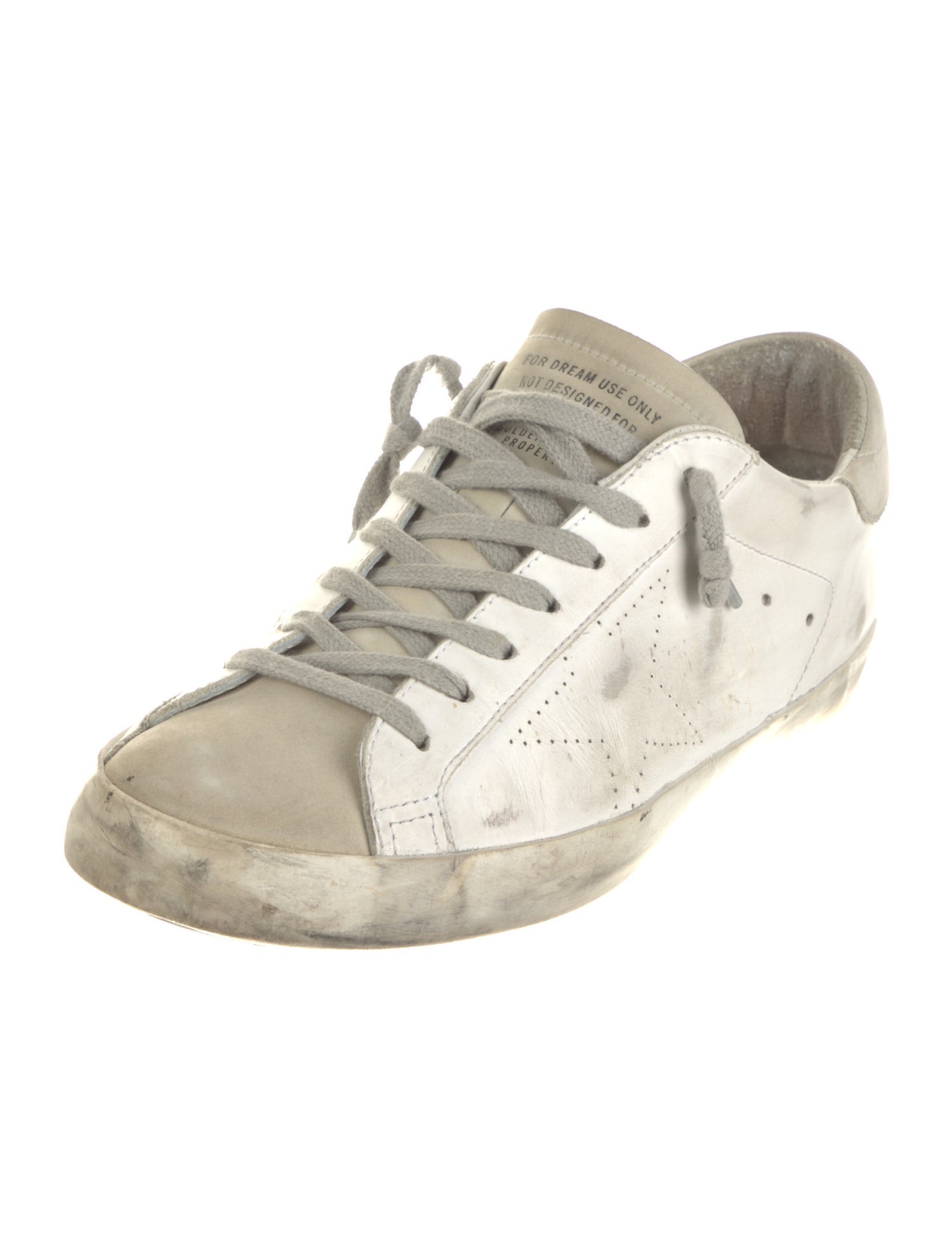 Golden Goose Leather Colorblock Pattern Sneakers